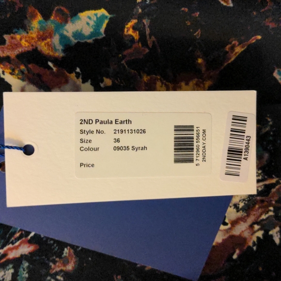 NWT 2nd Day Dress 36 Green Floral - Picture 5 of 8